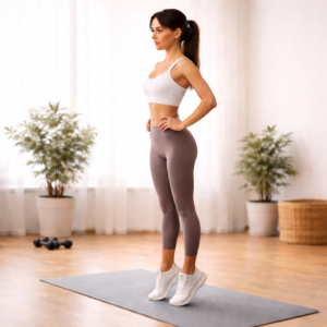 calf raises exercise for women to strengthen legs and reduce thigh fat