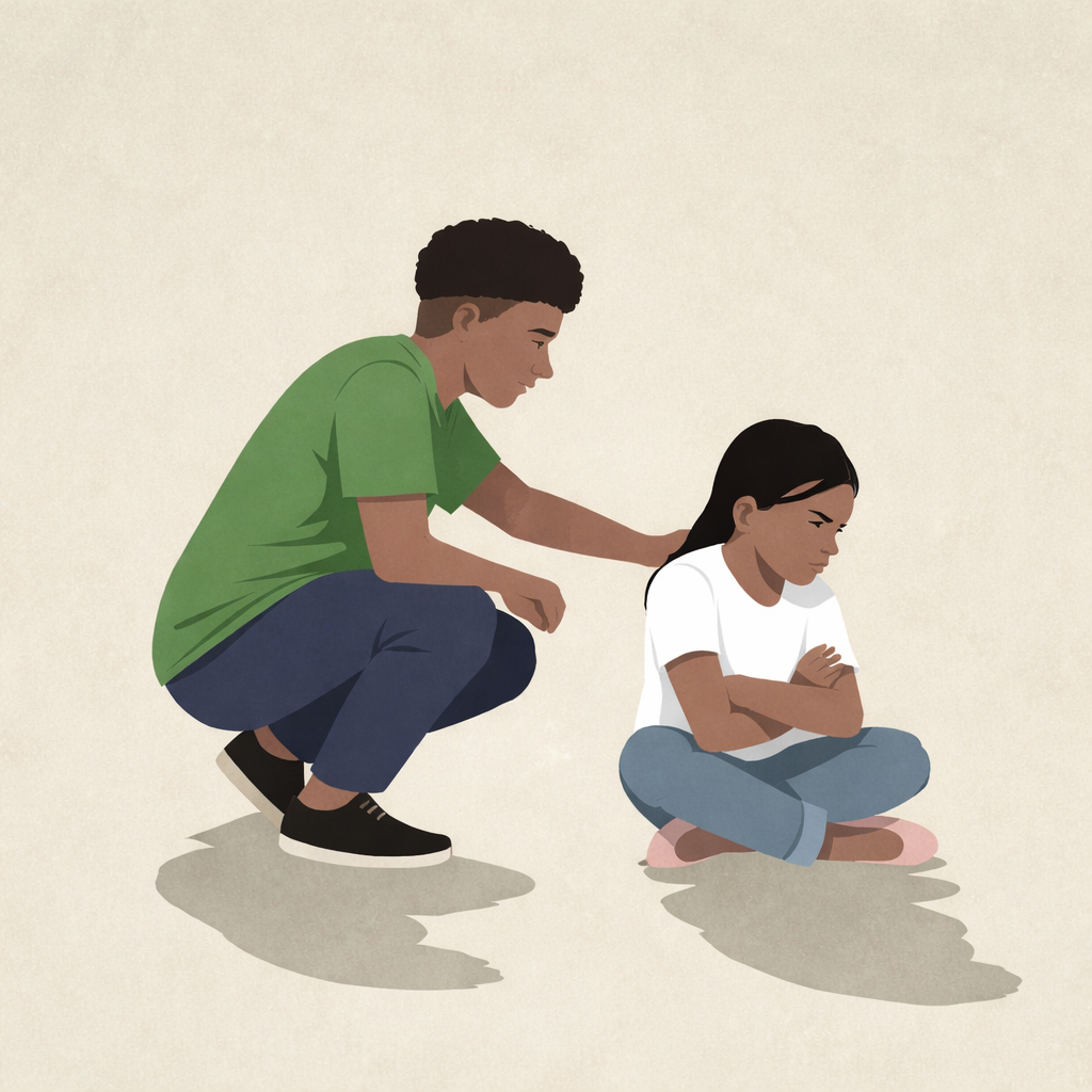 Parenting children with special abilities by offering calm emotional support and reassurance